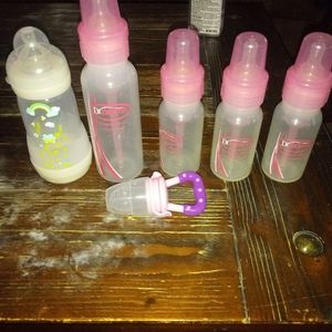Baby Bottles and Baby Food/Fruit Feeder Pacifier